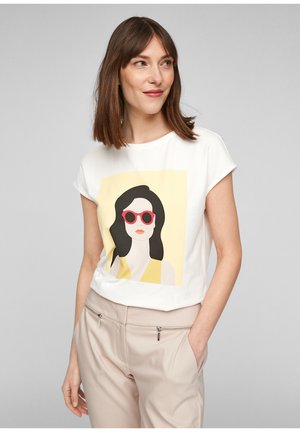 Print T-shirt - white