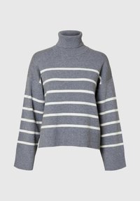 SLFKAMMA ROLL NECK - Pullover - medium grey melange