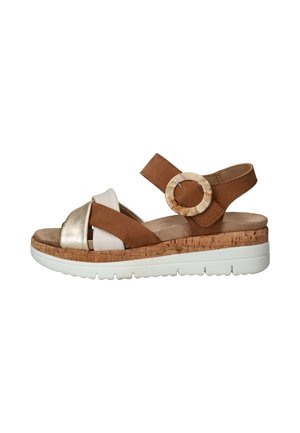 SAMI  - Sandalen met plateauzool - bruin