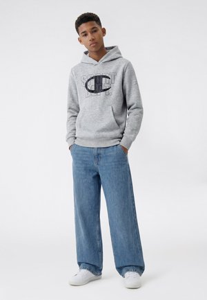 Champion, CHAMPION HOODED SWEATSHIRT GRAPHIC SHOP - Sweat à capuche - grey melange