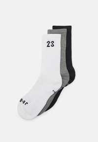 Unselected, white/carbon heather/black