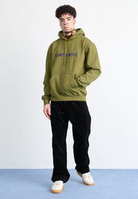Carhartt WIP FLOYDE PANT - Pantalon classique - black rinsed