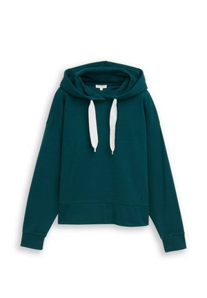 TOM TAILOR, MIT HERZ-DETAIL - Hoodie - deep meadow green