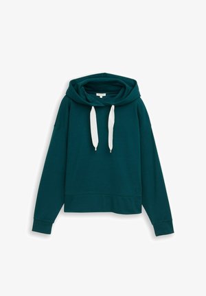TOM TAILOR, MIT HERZ-DETAIL - Hoodie - deep meadow green