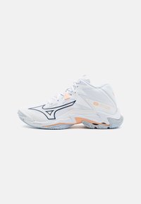 Mizuno - WAVE LIGHTNING Z8 MID - Zapatillas de voleibol - white/halogenblue/peachparfait Imagen en miniatura 1