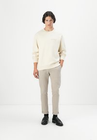 Replay LOGO CREW NECK - Sweatshirt - natural rope