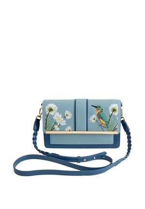 EMBROIDERED KINGFISHER  - Cross body bag - blue