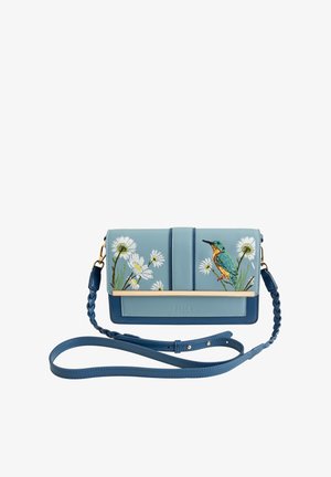 FABLE ENGLAND EMBROIDERED KINGFISHER - Torba čez telo - blue