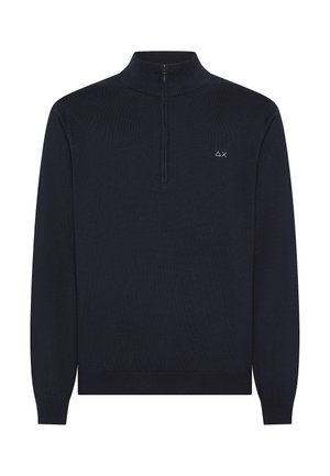 HALF ZIP SWEATER  - Strickpullover - navy blue-07