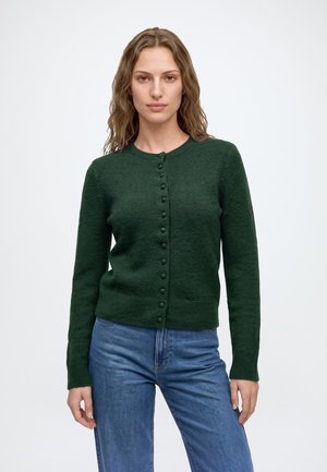 Topshop, TSSIA KNITTED CARDIGAN NOOS - Жилетка - dark green