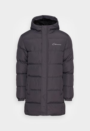 LONG PUFFER PARKA JACKET - Winter coat - charcoal
