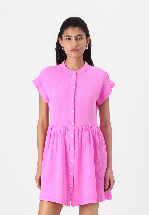 TIE WAIST GAUZE MINI - Shirt dress