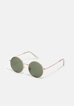 PAUL UNISEX - Lunettes de soleil - gold-coloured/green