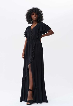 blue shadow LONA - Maxi-jurk - black