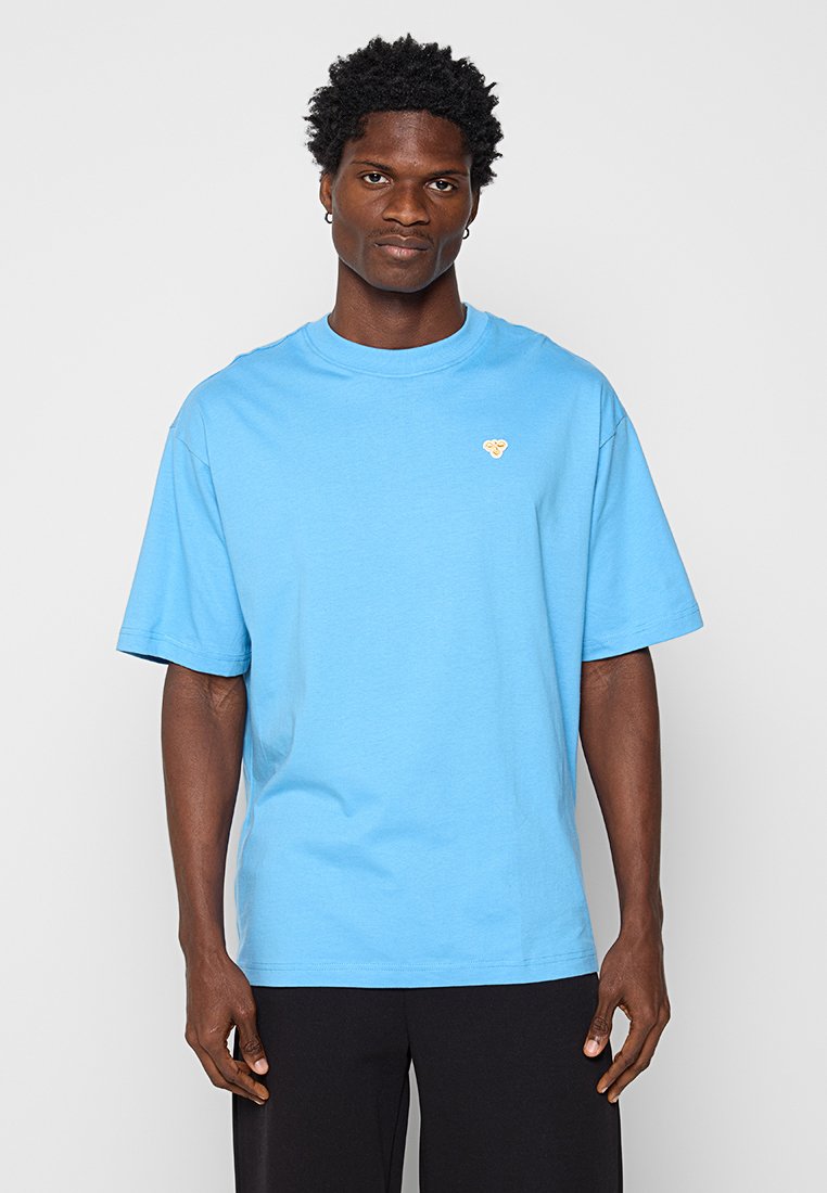 Hummel T-shirt basic blauw