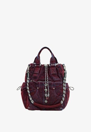 Desigual, MEDIUM EMBROIDERED BACKPACK - Rucksack - red