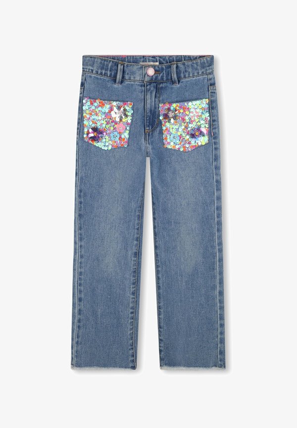 Straight leg jeans - double stone brush