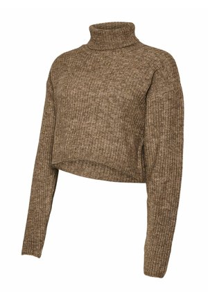 MAMALICIOUS, KNITTED TOP REGULAR FIT ROLL NECK KNIT TOP - Pullover - fossil