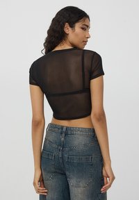 Terranova CROP FARFALLA czarny