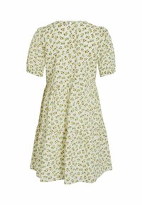 VILA MIDI KURZÄRMELIGES - Freizeitkleid - egret