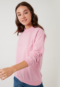 LELA HIGH COLLAR  - Mikina - pink