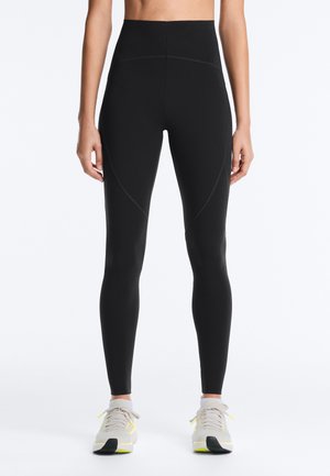 OYSHO COMPRESSIVE HIGH RISE ANKLE-LENGTH BASIC - Tights - black