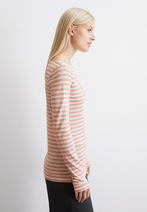 BOAT NECK STRIPED - Long sleeved top - multi  dusty rose3