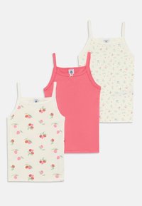 Lot De 3 Chemises Bretelles Petit Bateau - 100% Coton - Col Bateau - Pour Fille - Style Intemporel