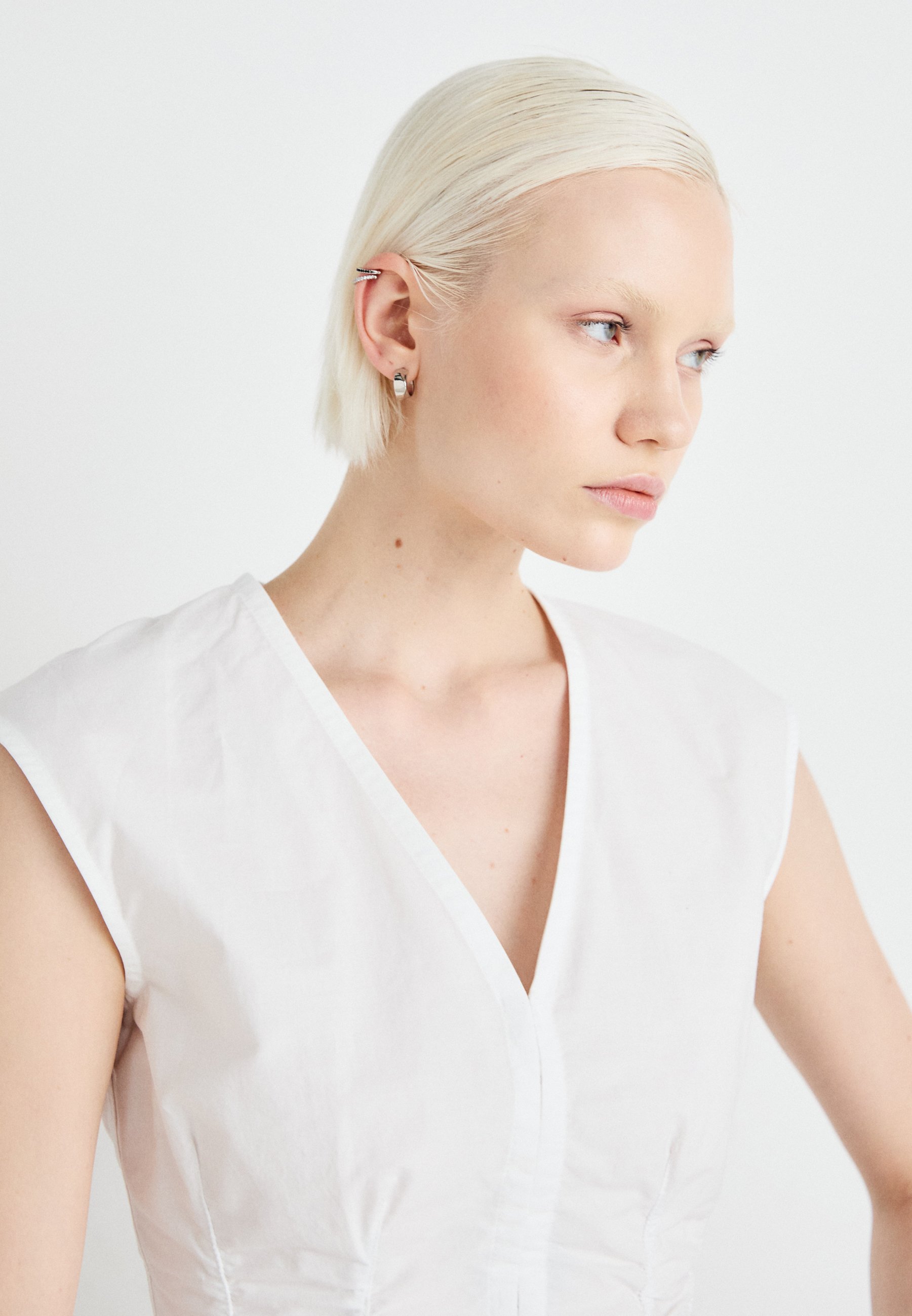 売れ筋商品|||ウィークデイ シャツ レディース トップス ALEC  - Blouse - white light Weekday ALEC - Blouse - white light/white - Zalando.co.uk