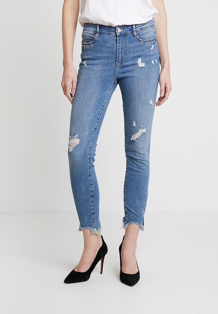 Guess Jeans Skinny - destroyed denim
