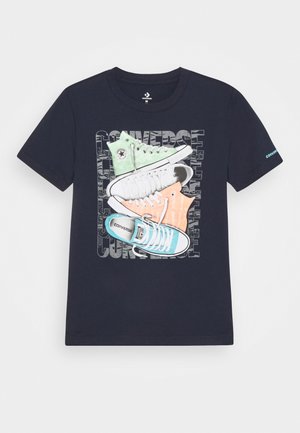 Converse, SHORT SLEEVE CHUCK TAYLOR GRAPHIC UNISEX - T-shirt con stampa - obsidian