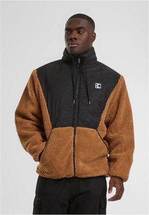 UNISEX QUILTED BLOCK WINDRUNNER - Mezisezónní bunda  - sand