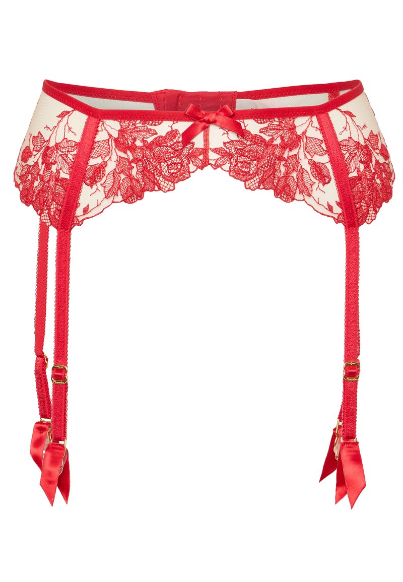 Agent Provocateur ELVIE SUSPENDER  - Prisegamų kojinių diržai - red/sand