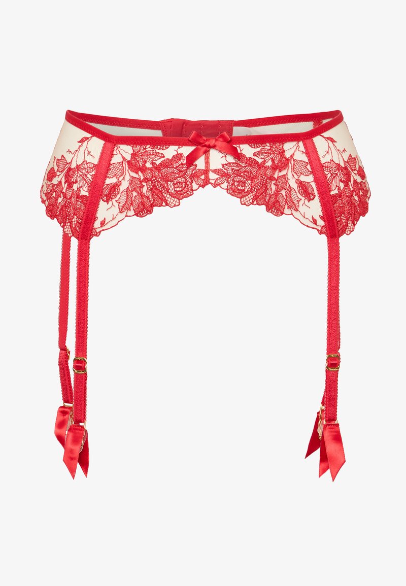 Agent Provocateur ELVIE SUSPENDER - Τιράντες - red/sand