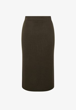 Yours Clothing, WOMEN'S MIDI SKIRTS - Pencil skirt - chocolate