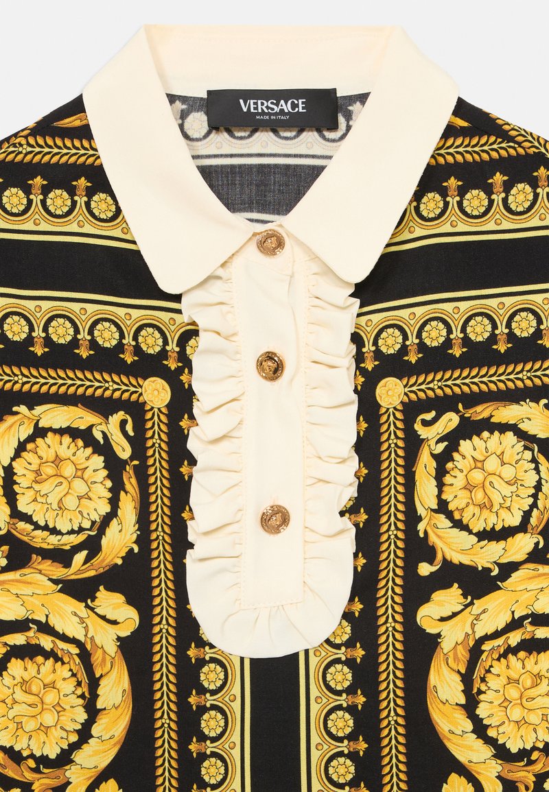 Versace DRESS GIAVANESE BAROCCO KIDS - Shirt dress - black/gold  coloured/white/gold-coloured - Zalando.co.uk