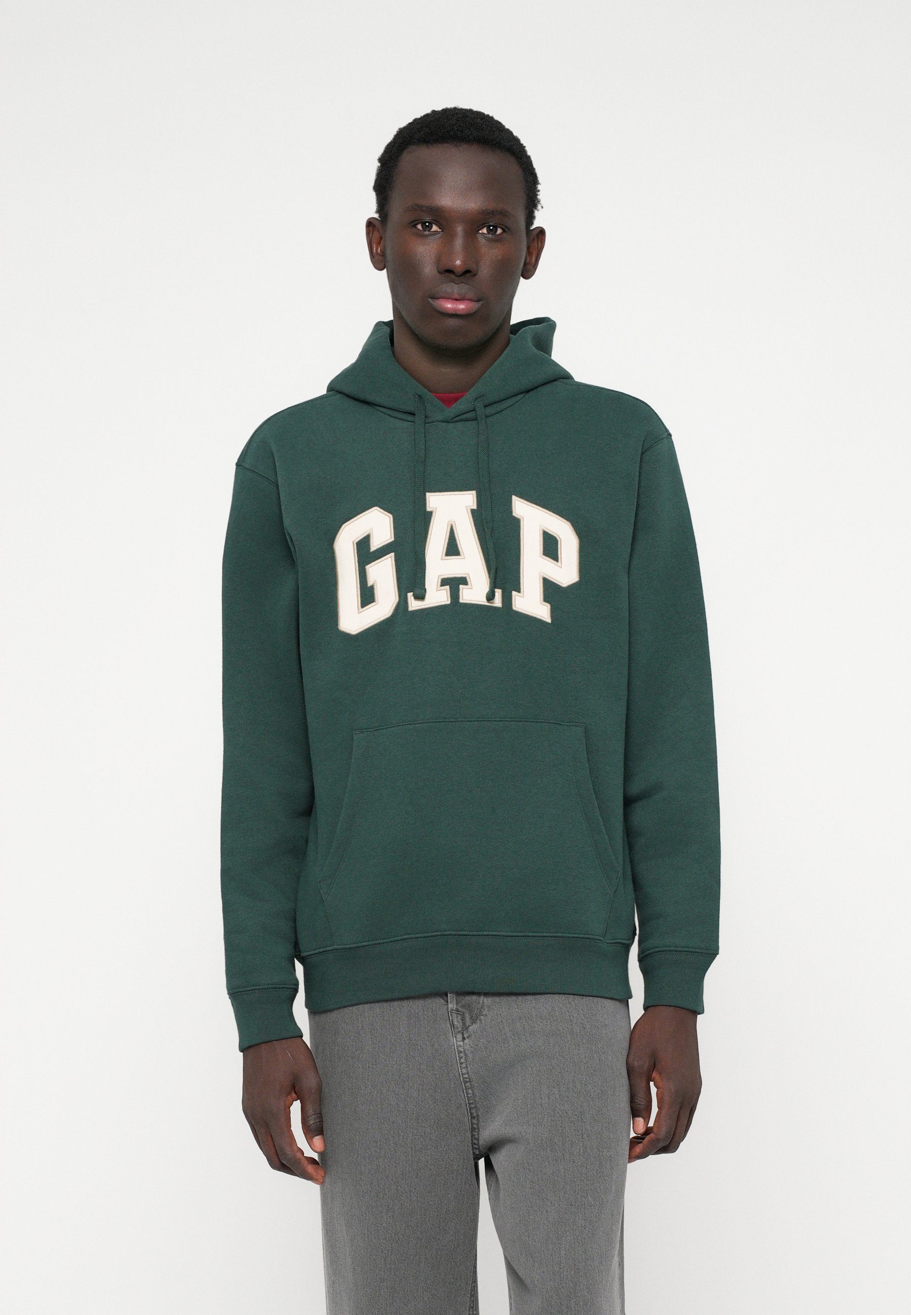 GAP CORE ARCH - Felpa con cappuccio - deep hunter/marrone