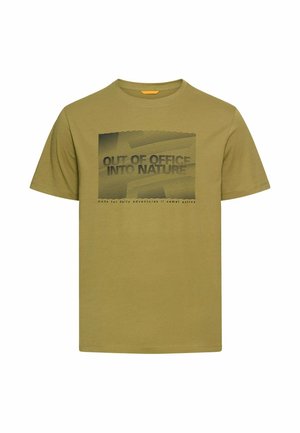 Print T-shirt - mosstone