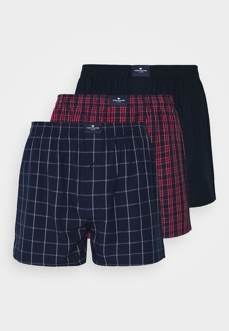 TOM TAILOR 3 PACK - Boxers - red/dark/azul marino - Zalando.es