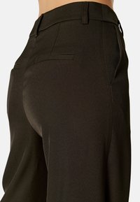 Bubbleroom HIGH WAIST REGULAR SUIT TROUSERS - Broek - brown