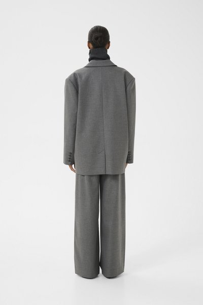 Gestuz PAULA - Blazer - dark grey melange