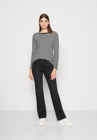 TOM TAILOR DENIM Hosszú ujjú felső - black white