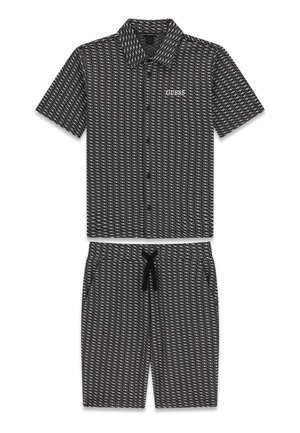Guess JACQUARD-POLO- UND SHORTS-SET - Shorts - schwarz