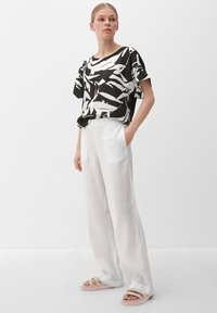 s.Oliver T-Shirt print - schwarz