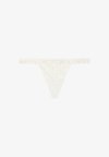 PRETTY FLOWERS THONG SIDE STRAPS - String - white