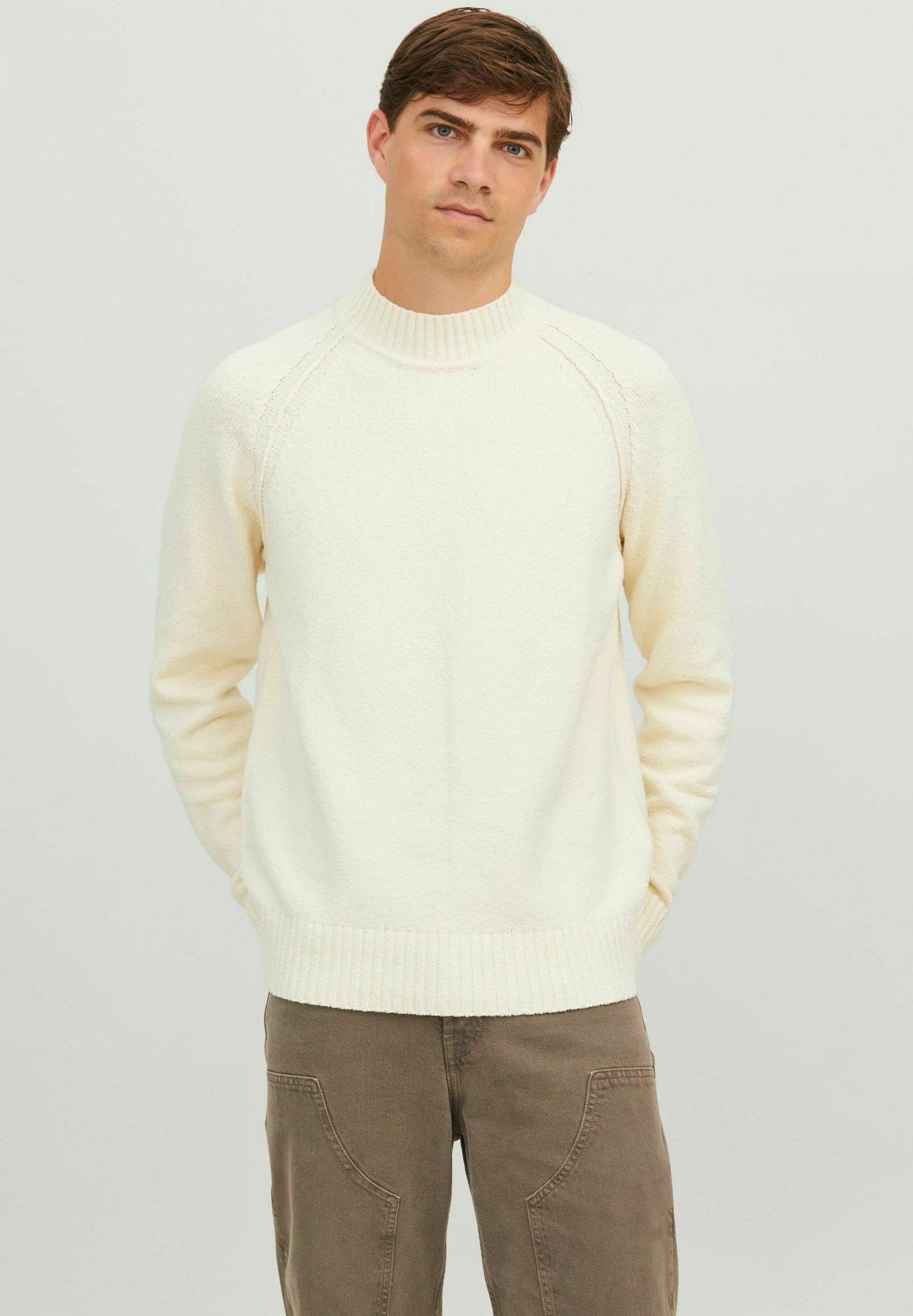 JACK & JONES Jcospace Maglione Uomo: Girocollo A Maglia, Morbido Con Lana E Poliestere Riciclato