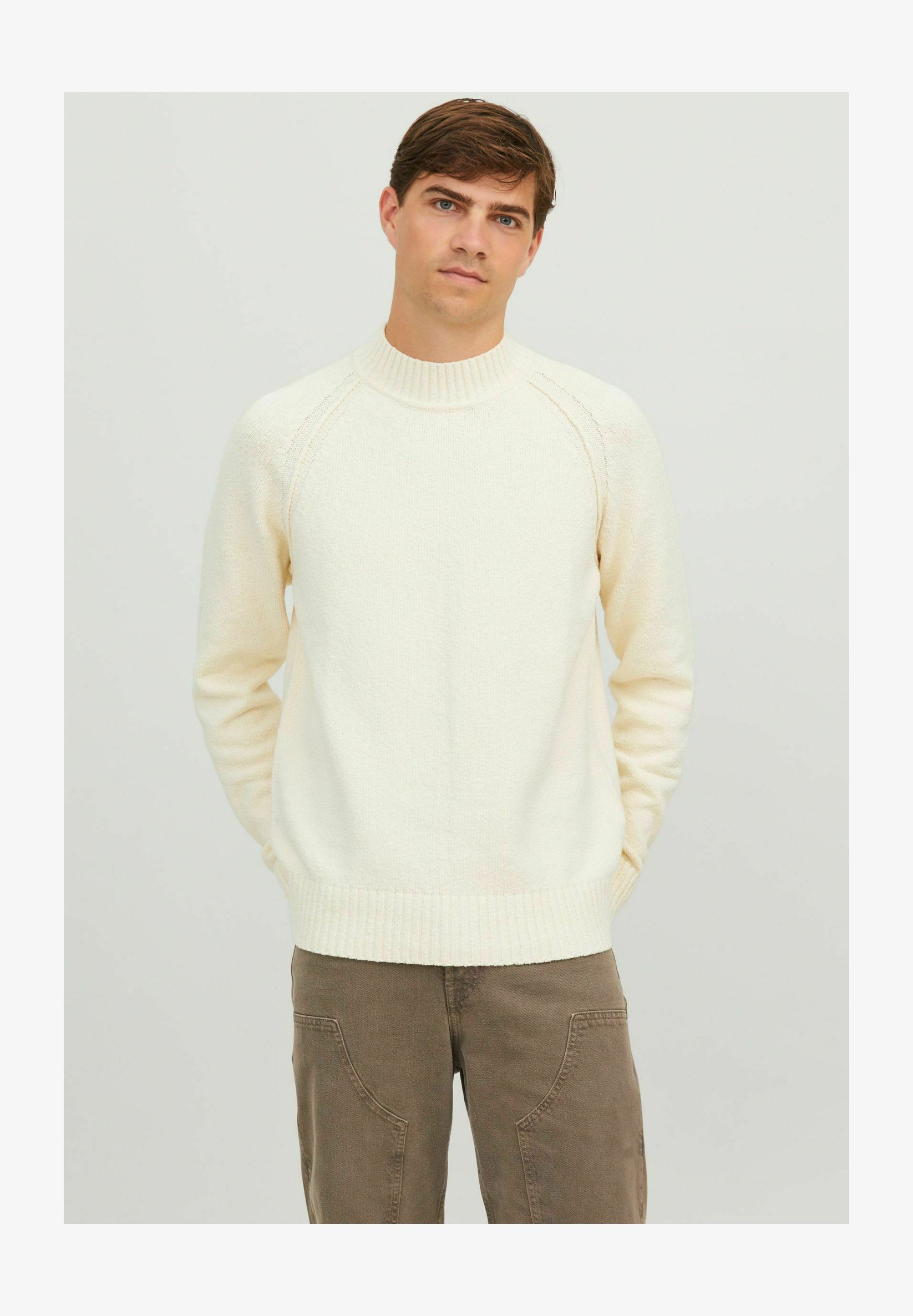 JACK & JONES Jcospace Maglione Uomo: Girocollo A Maglia, Morbido Con Lana E Poliestere Riciclato