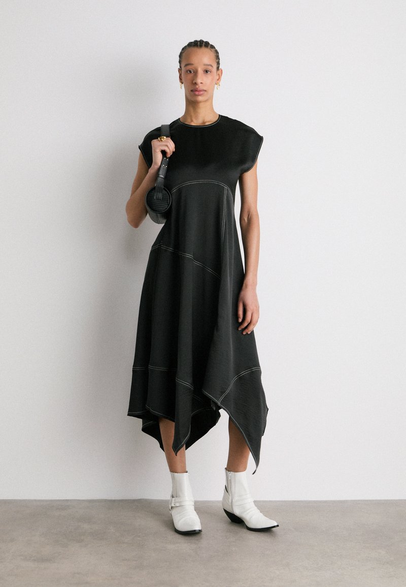 AllSaints AGNES DRESS - Maxi dress - black - Zalando