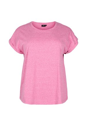 Zizzi T-Shirt basic - raspberry rose mel