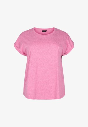 Zizzi T-Shirt basic - raspberry rose mel